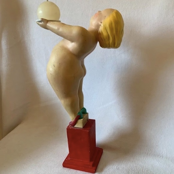 Fernando Botero Ceramic Lamp Base 20.5" x 6" x 11" Unsigned attributed to Botero - Picture 3 of 7